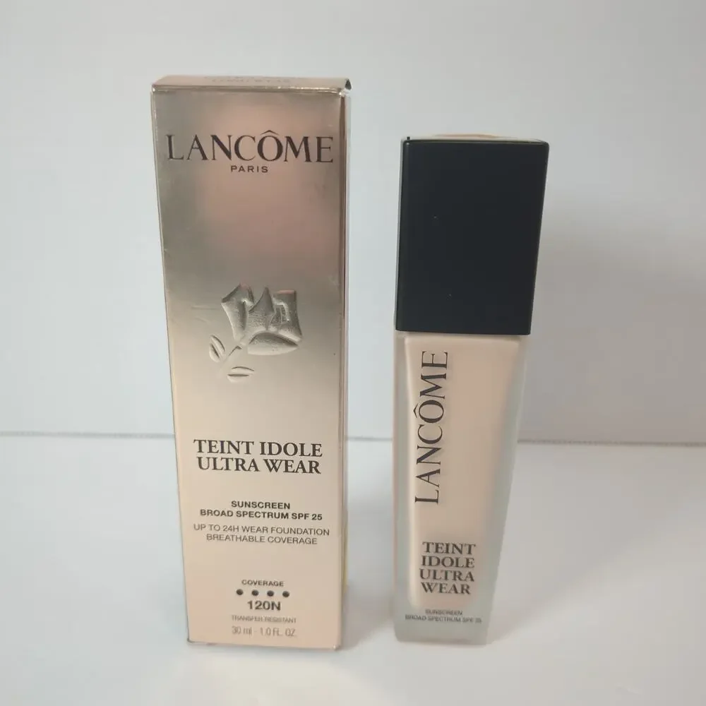LANCOME TEINT IDOLE ULTRA WEAR 24HR WEAR FOUNDATION SPF 25 Shade 120N Exp 01/28